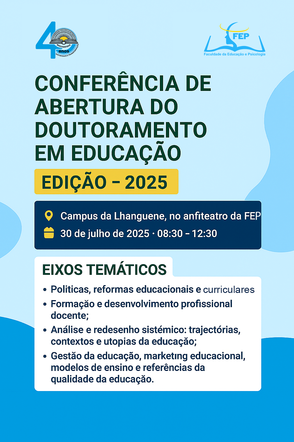 Conferência de Abertura do Doutoramento em Educação